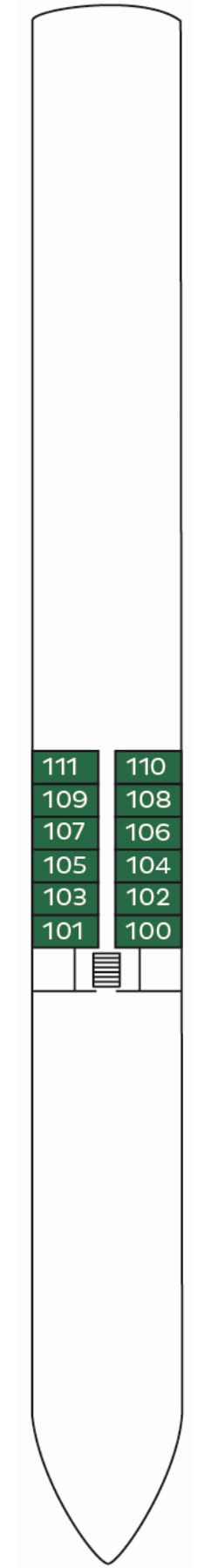 Dekkenplan: Hauptdeck 1