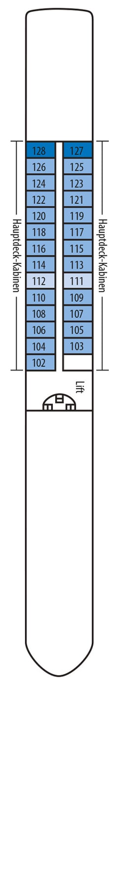 Deckplan: Hauptdeck 1