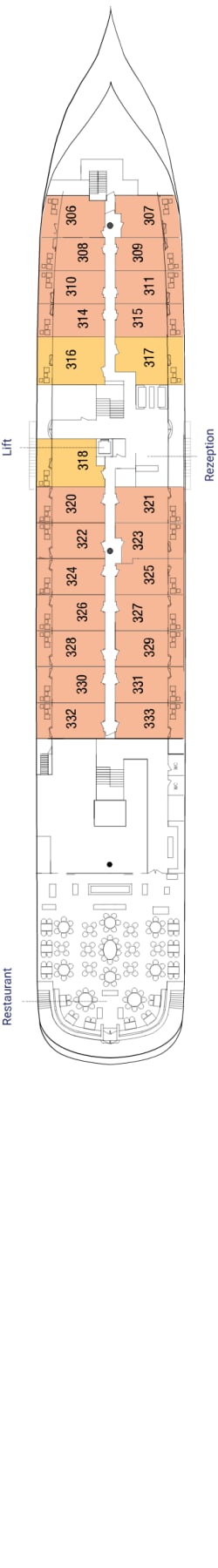 Deckplan Deck 2 · Panoramadeck 2