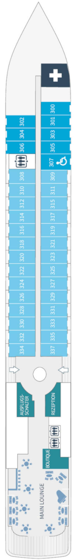 Plan du pont: Deck 3