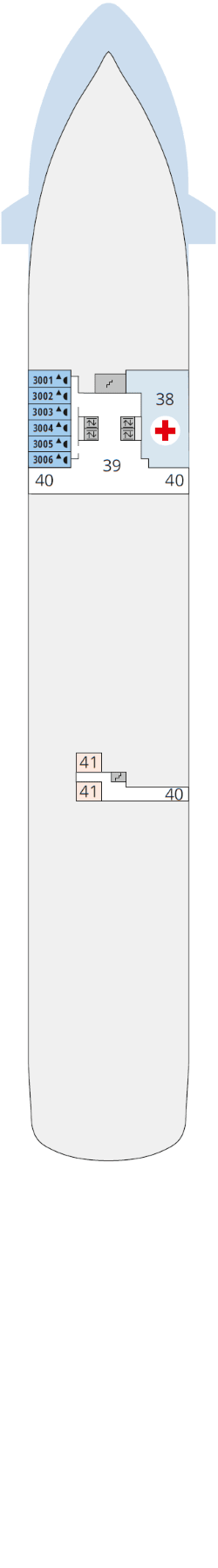 Plan du pont: Deck 3