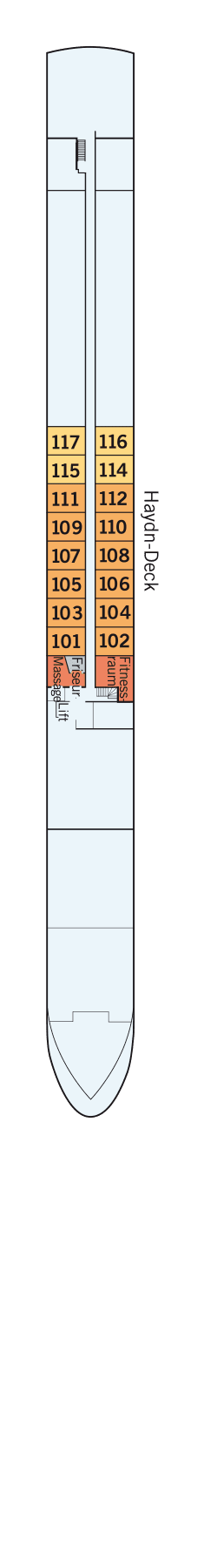 Deckplan: Haydn-Deck 1
