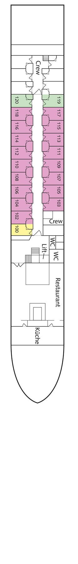 Deckplan: Hauptdeck 1