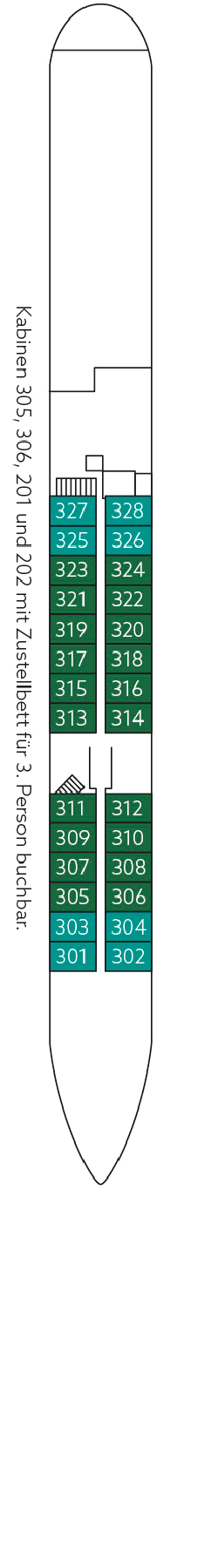 Deckplan: Hauptdeck 1