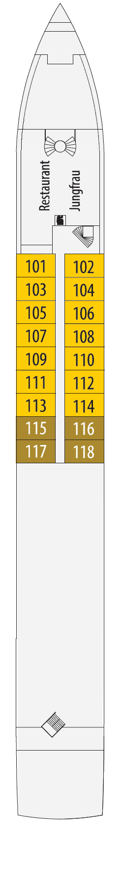 Deckplan: Hauptdeck 1