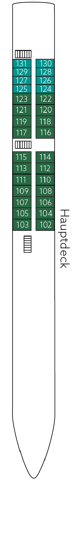 Deckplan: Hauptdeck 1