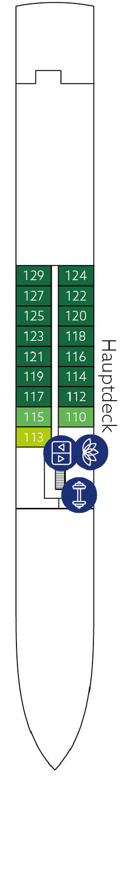 Deckplan: Hauptdeck 1