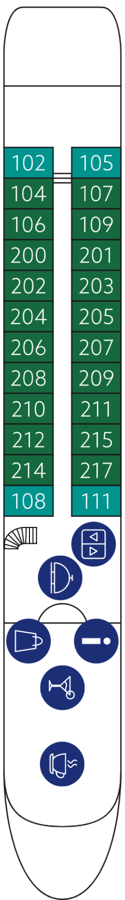 Deckplan: Hauptdeck 2