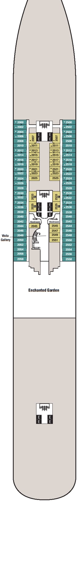 Plano do convés: Deck 2