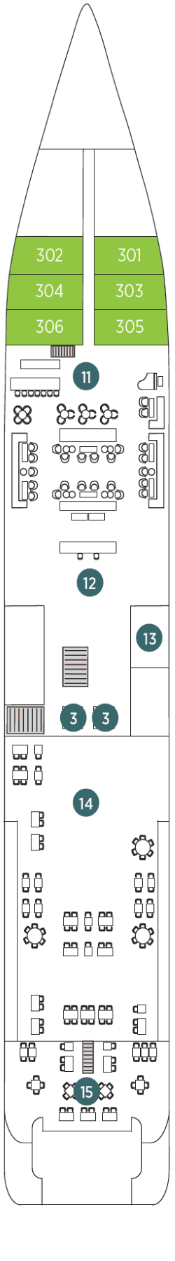 Dekkenplan: Emerald Deck 3