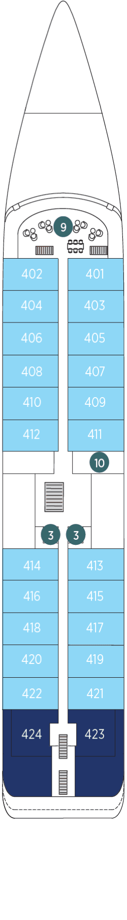 Deckplan Deck 4 · Observation Deck 4