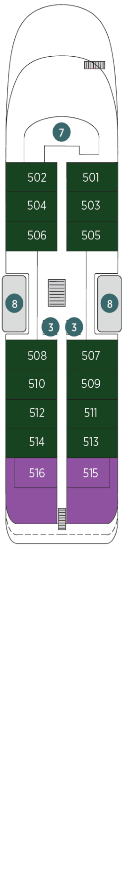 Deckplan Deck 5 · Panorama Deck 5