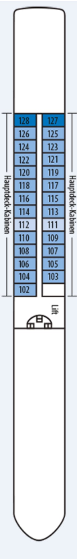 Deck plan: Hauptdeck 1