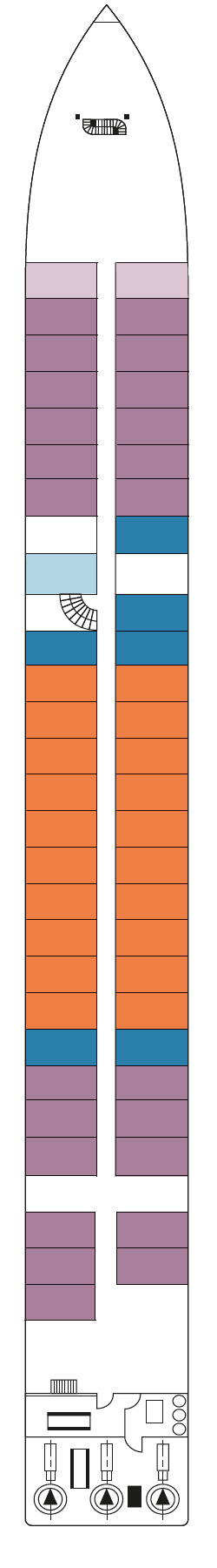 Plano de cubierta: Hauptdeck 1