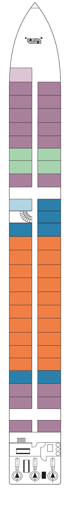 Plano do convés: Hauptdeck 1