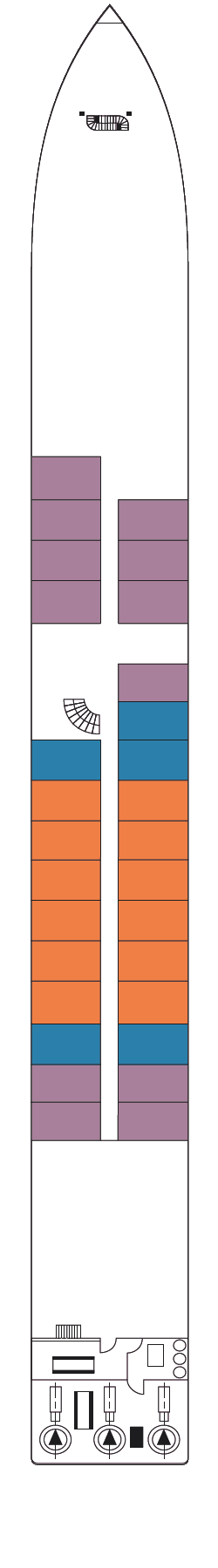Plano de cubierta: Hauptdeck 1