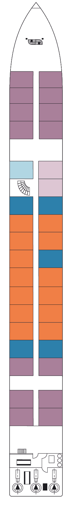 Plano do convés: Hauptdeck 1
