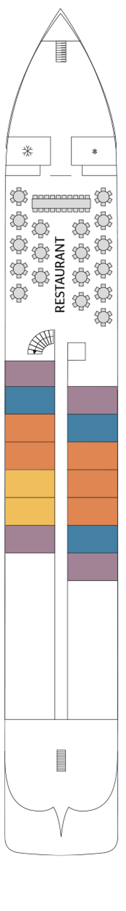 Plano de cubierta: Hauptdeck 1