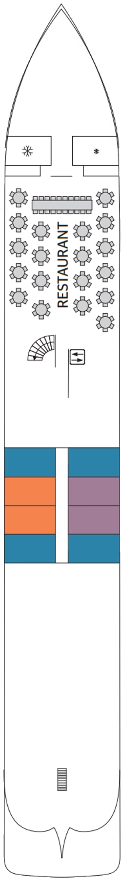 Plano do convés: Hauptdeck 1