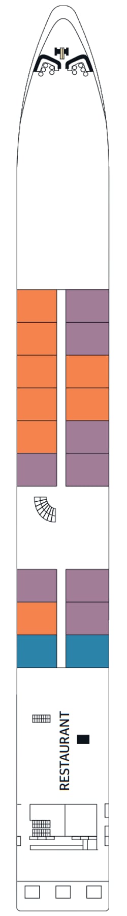 Plano do convés: Hauptdeck 1
