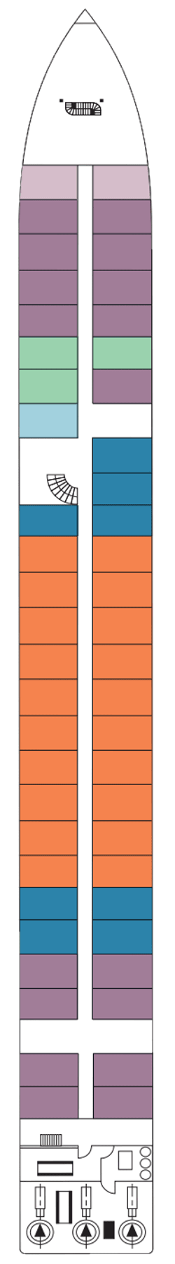Plano do convés: Hauptdeck 1