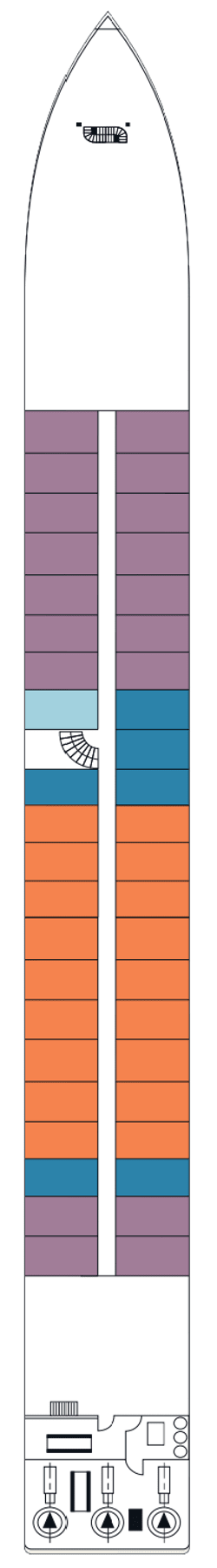 Plano do convés: Hauptdeck 1