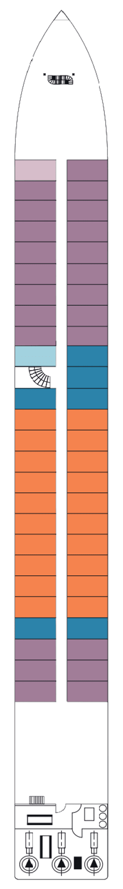 Plano do convés: Hauptdeck 1