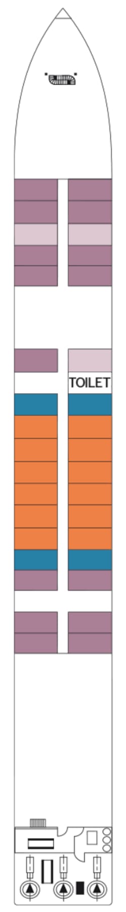 Plano do convés: Hauptdeck 1