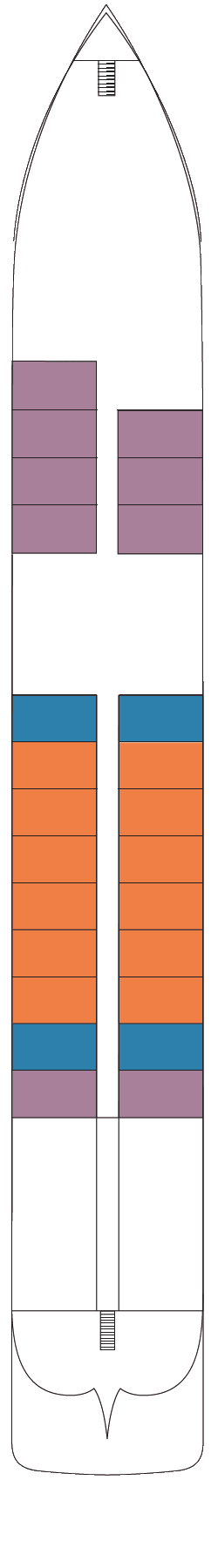 Plano de cubierta: Hauptdeck 1