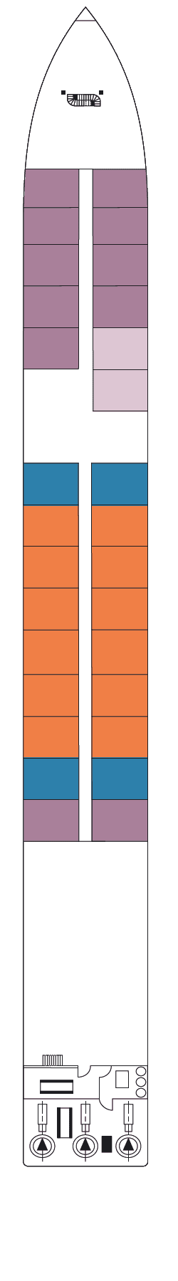 Plano de cubierta: Hauptdeck 1