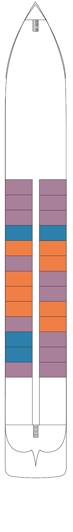 Plano do convés: Haupt-Deck 1