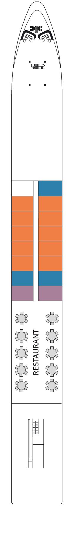 Plano do convés: Hauptdeck 1
