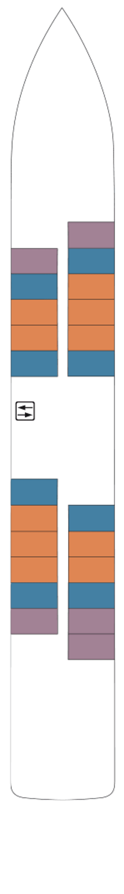 Plano de cubierta: Unteres Deck 1