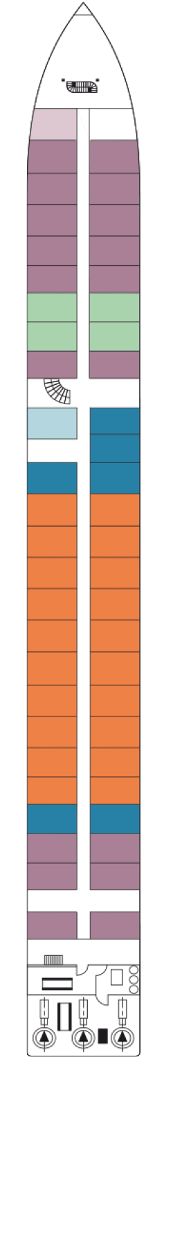 Plano do convés: Hauptdeck 1