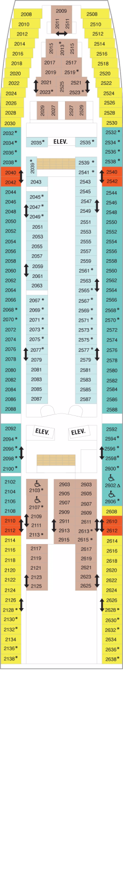 Plan du pont: Deck 2
