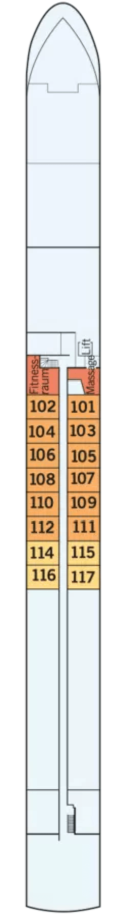 Dekkenplan: Haydn-Deck 1