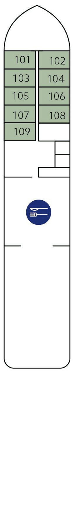 Plano de cubierta: Deck 1