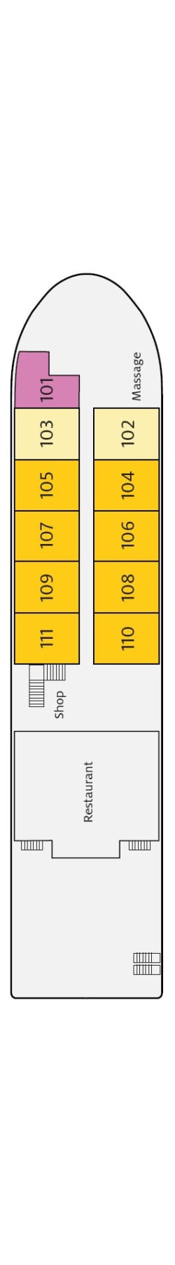 Plan du pont: Hauptdeck 1