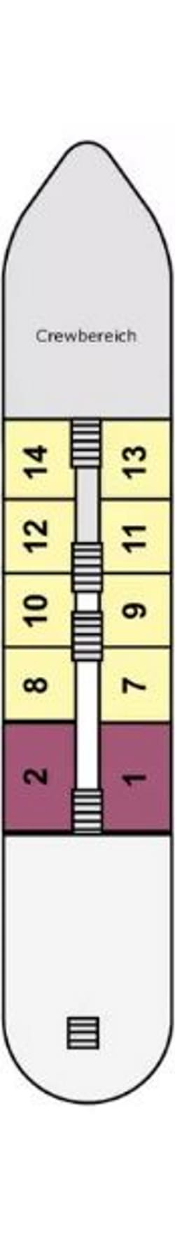 Deckplan: Hauptdeck 1