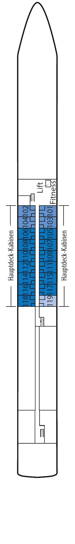 Deckplan: Hauptdeck 1