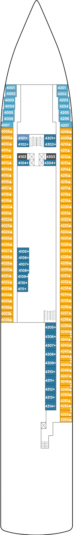 Deckplan: Biscayne Deck 4