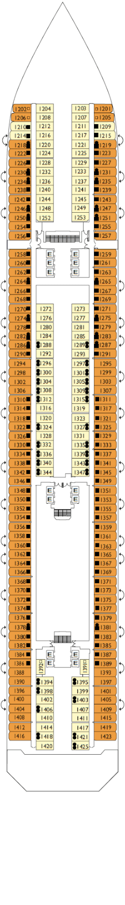 Deckplan: Rio de Janeiro-Deck 1