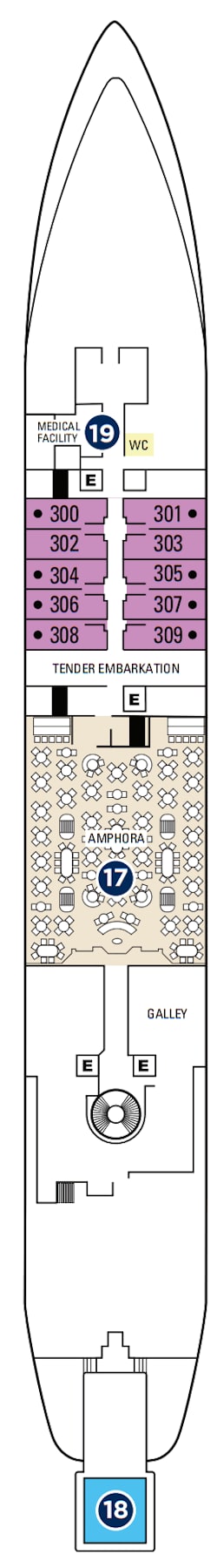 Plano do convés: Deck 3
