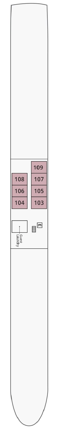 Plano de cubierta: Torcello Deck 1