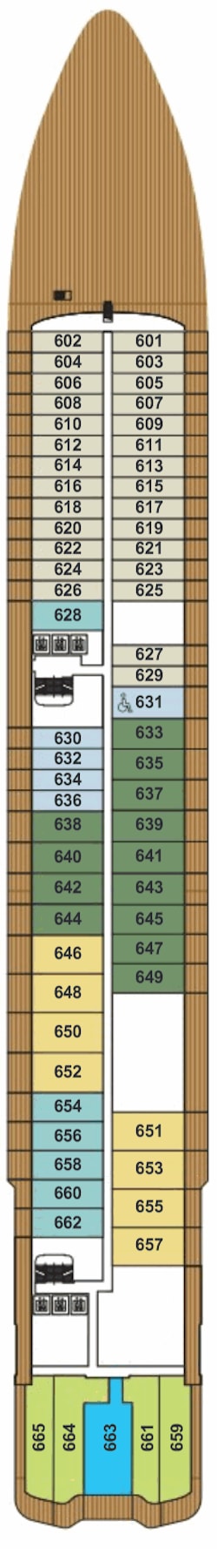 Deckplan Deck 4 · Deck 6 4