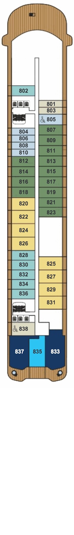 Deckplan Deck 6 · Deck 8 6