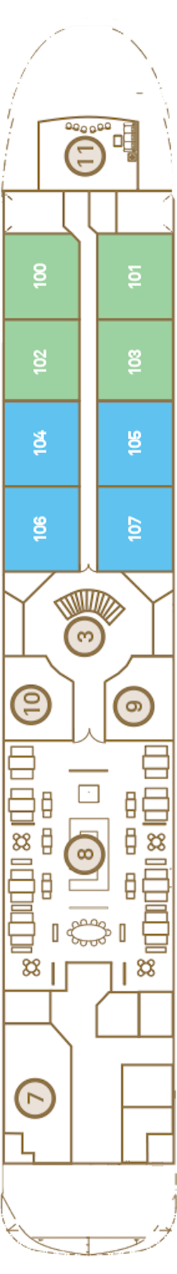 Plano de cubierta: Jewel Deck 2