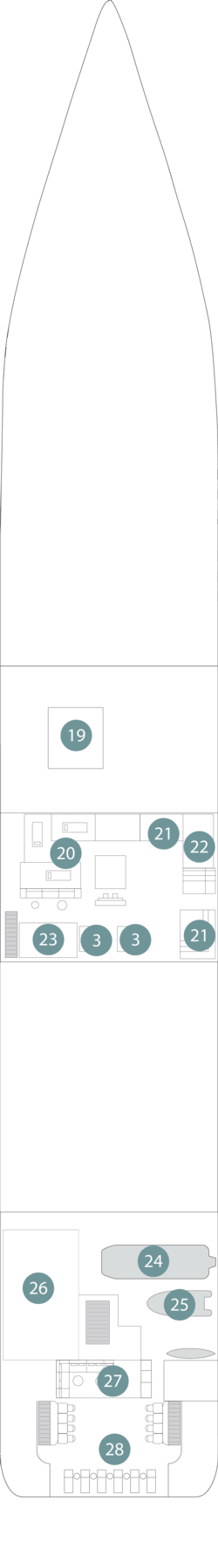 Deckplan Deck 1 · Wellness Deck 1