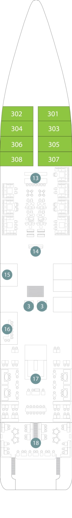 Plan du pont: Emerald Deck 2