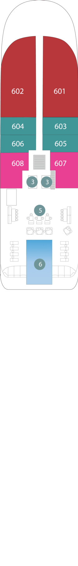 Deckplan Deck 5 · Pool Deck 5
